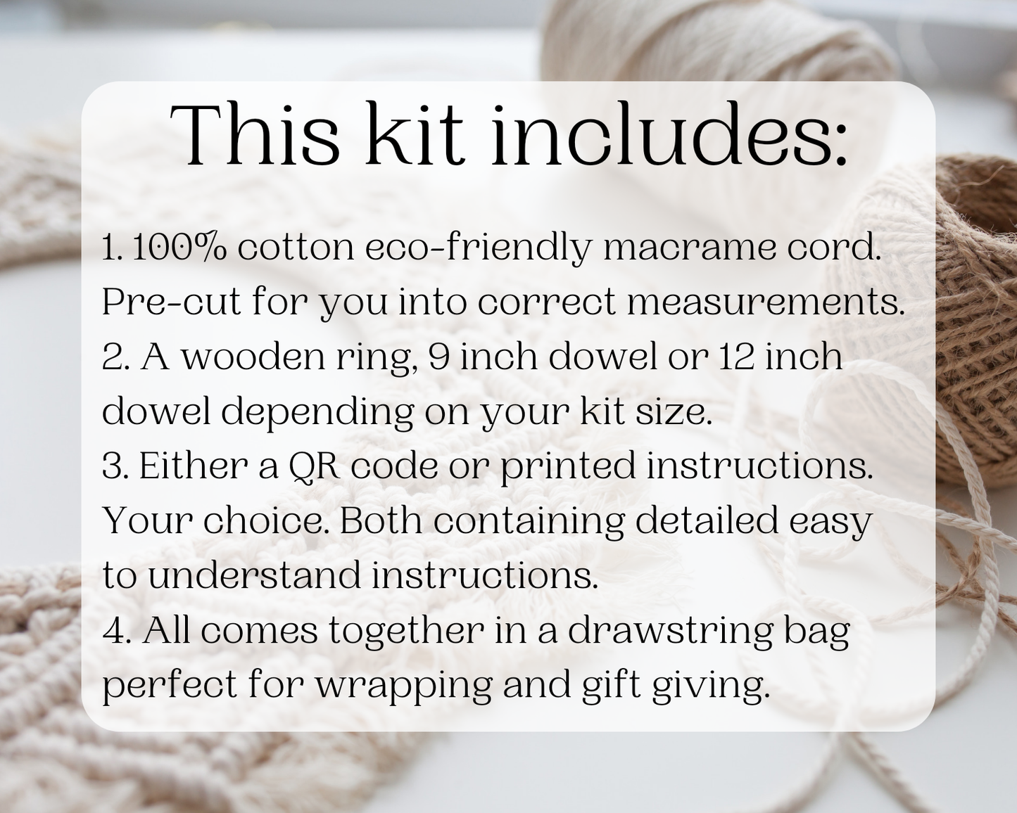 Macrame DIY Leaf Kit