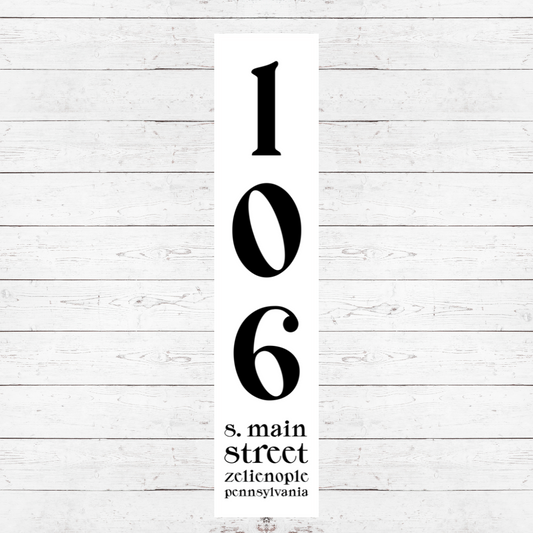 Address Porch Sign PS05