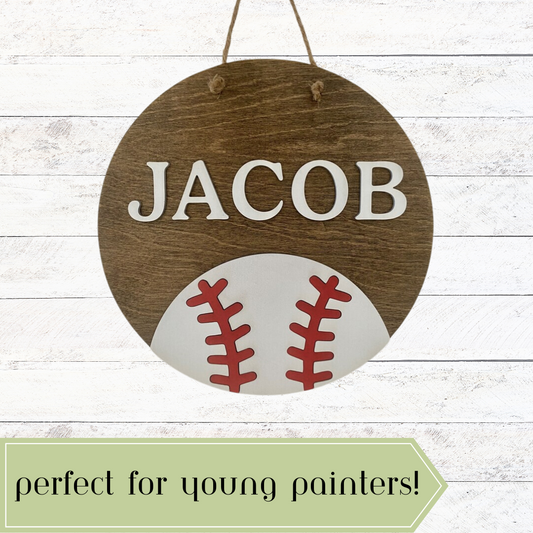 Baseball Mini Door Hanger:  K04