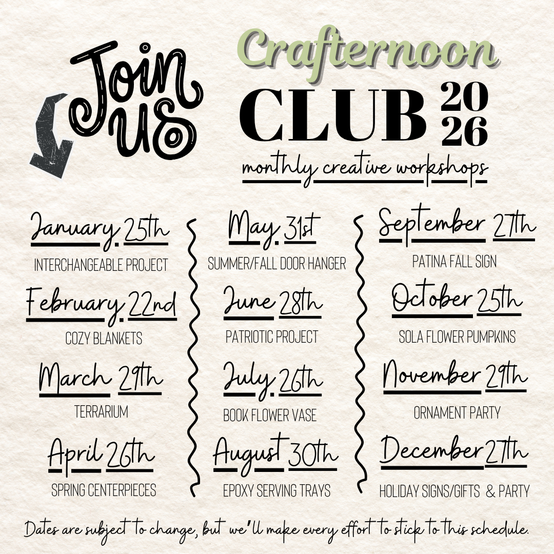 Crafternoon Club: March Terrarium Project