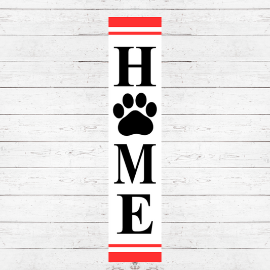 Home Paw Print Porch Sign PS20