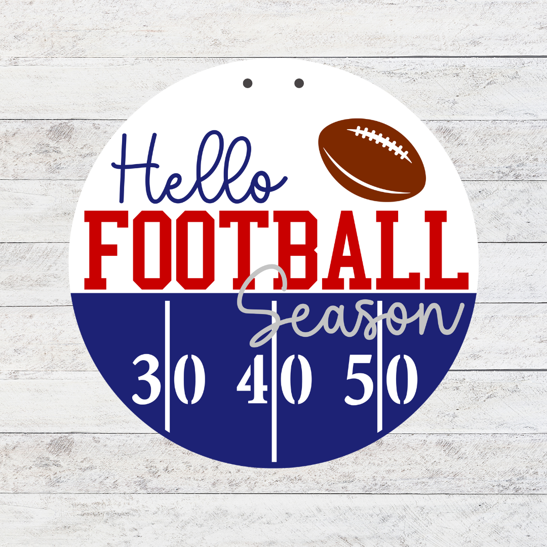 Football Season 3D Door Hanger