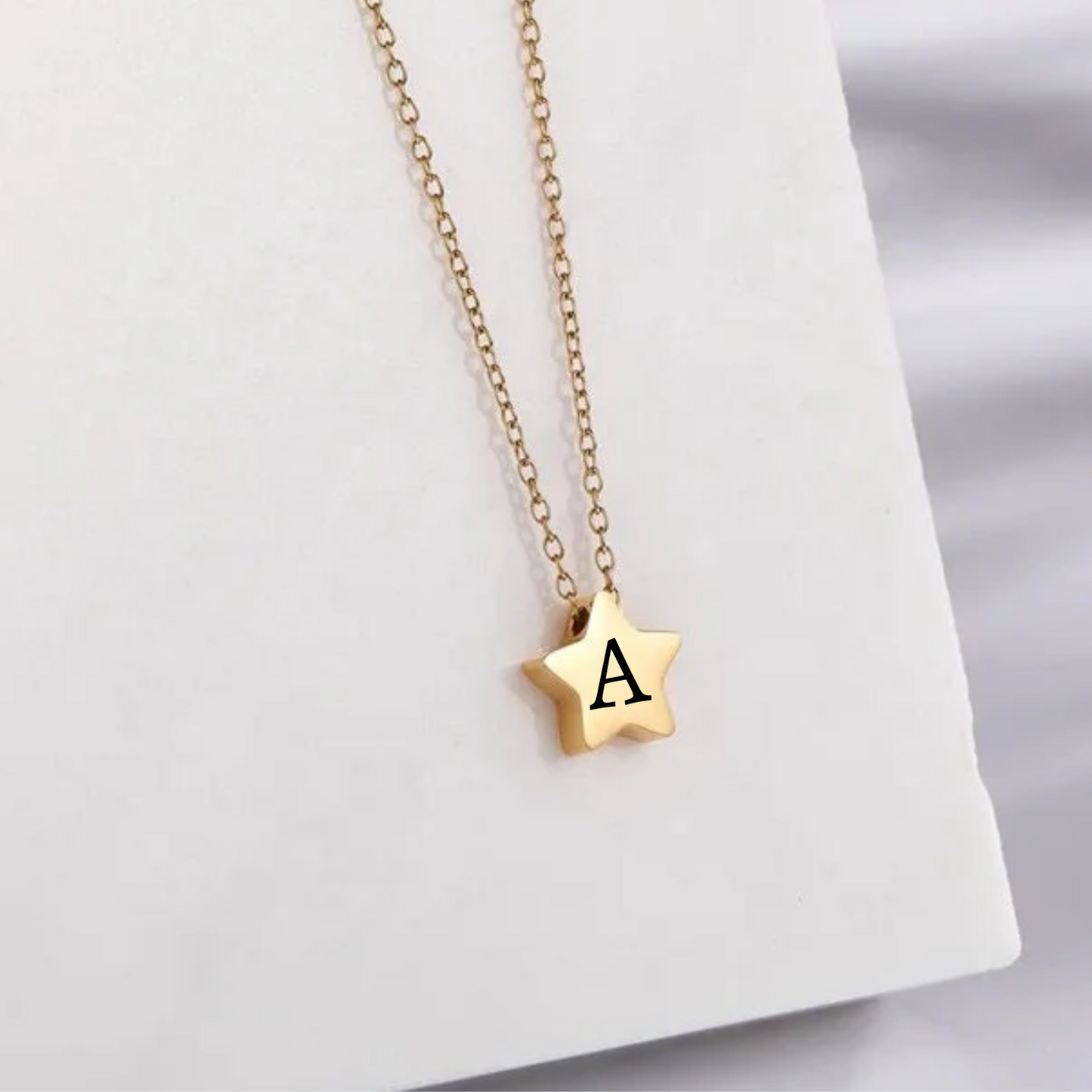 Engraved Star Necklace