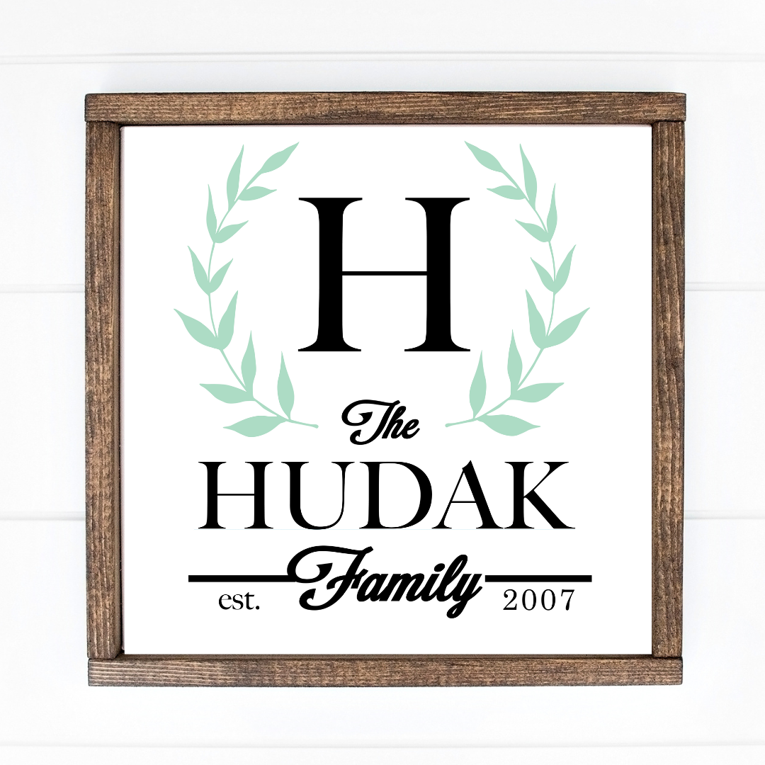 Last Name Wreath: HF32