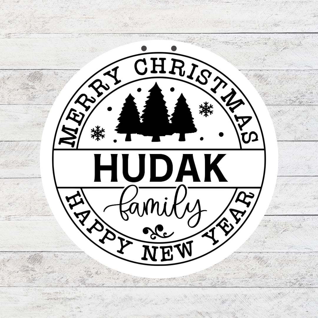 New Year 3D Door Hanger