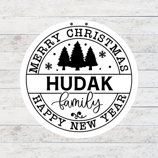 New Year 3D Door Hanger