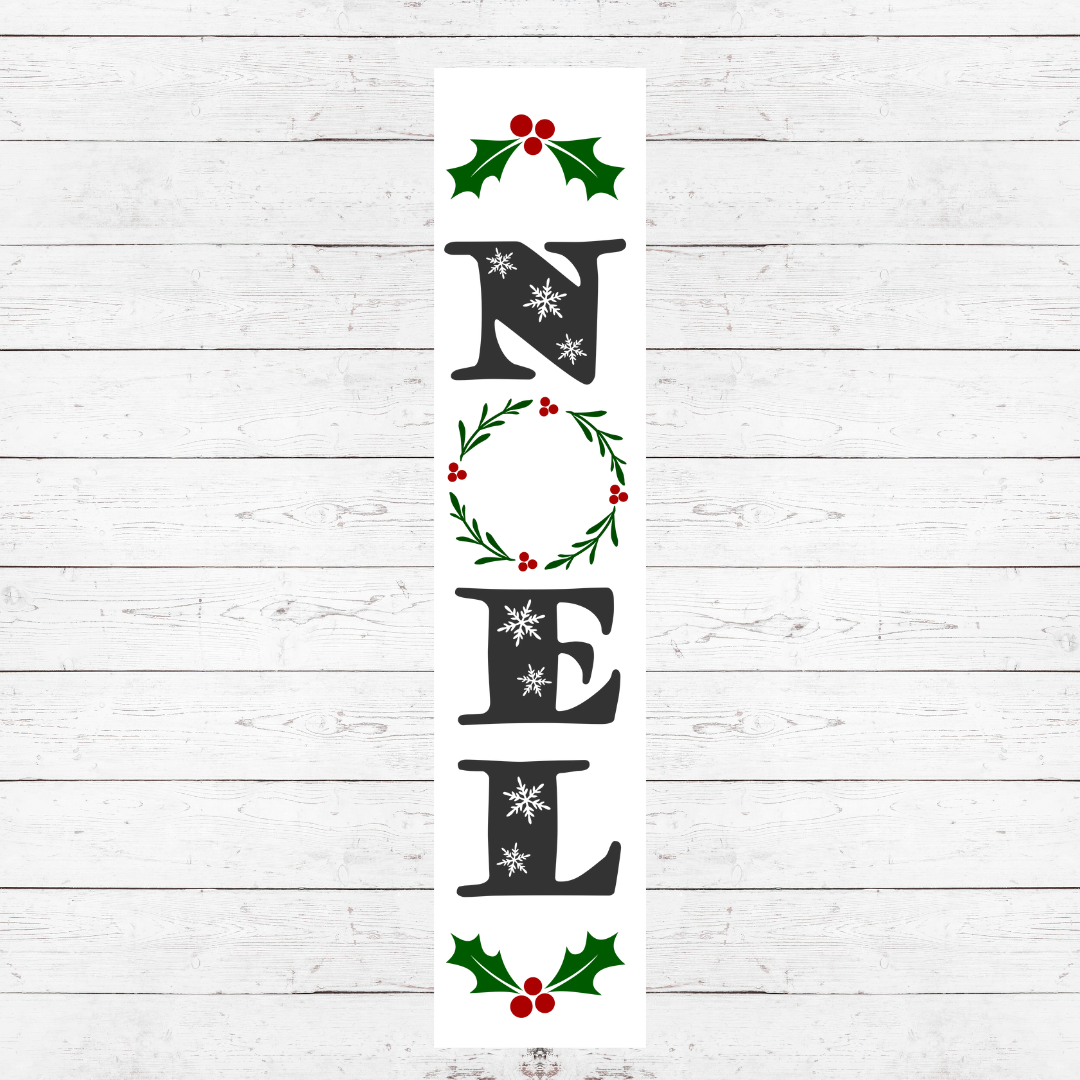 Noel Wreath Porch Sign PS01