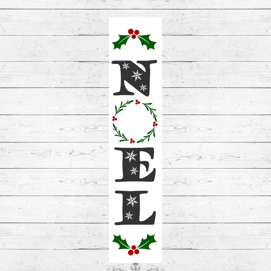 Noel Wreath Porch Sign PS01