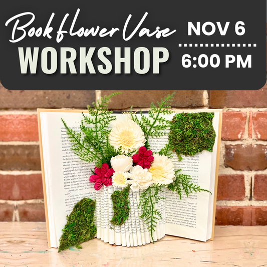 Book Flower Vase Workshop | Thurs. Nov. 6
