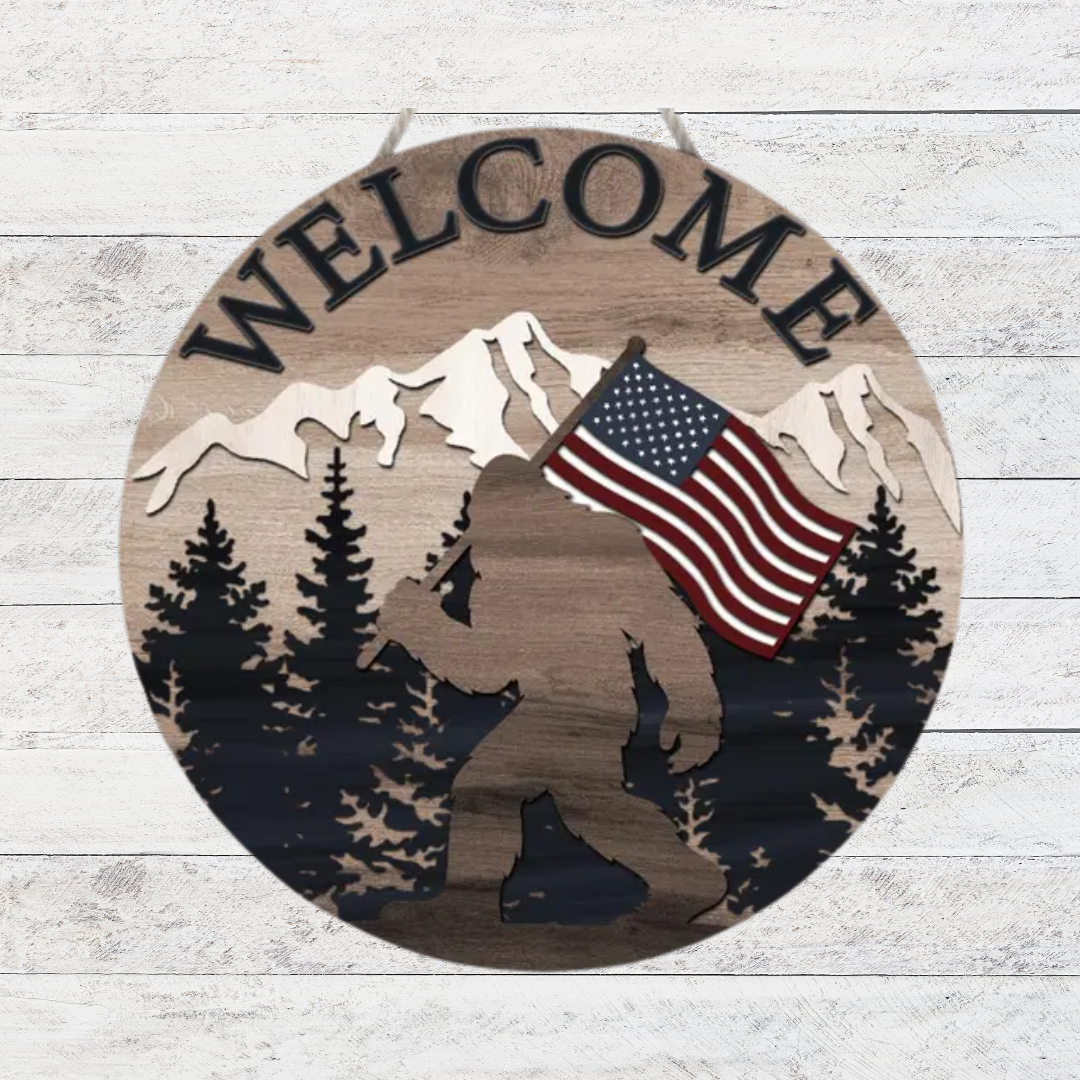 America Big Foot Door Hanger