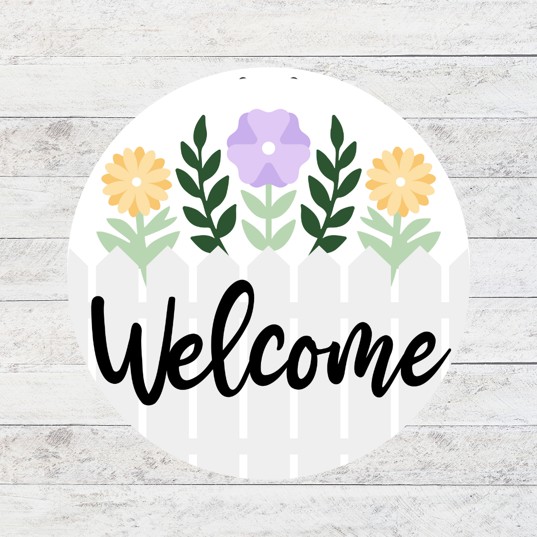 Fence Welcome 3D Door Hanger