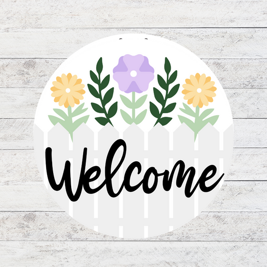 Fence Welcome 3D Door Hanger