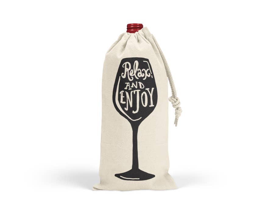 Relax And Enjoy Wine Bag