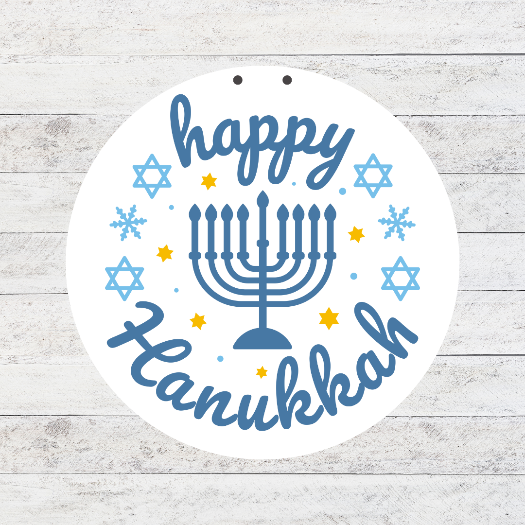 Hanukkah 3D Door Hanger