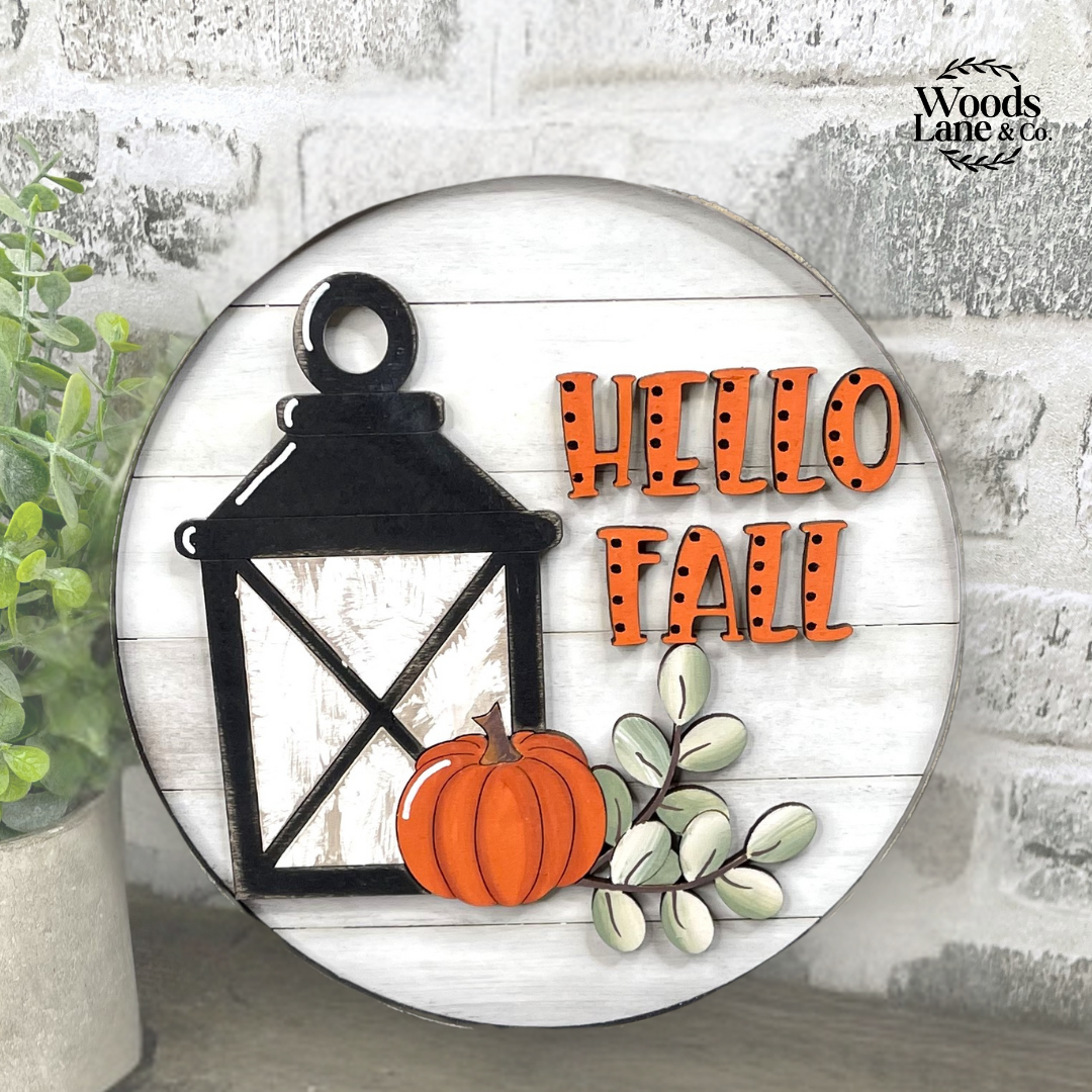 DIY KIT: 'Hello Fall' INSERT for Interchangeable Stand