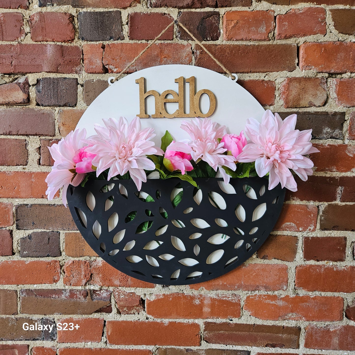 Flower Basket 3D Door Hanger