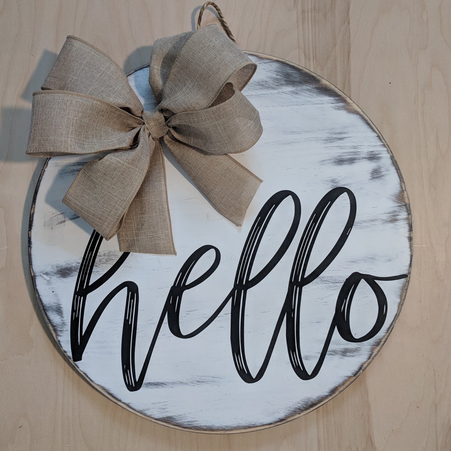 Hello 3D Door Hanger