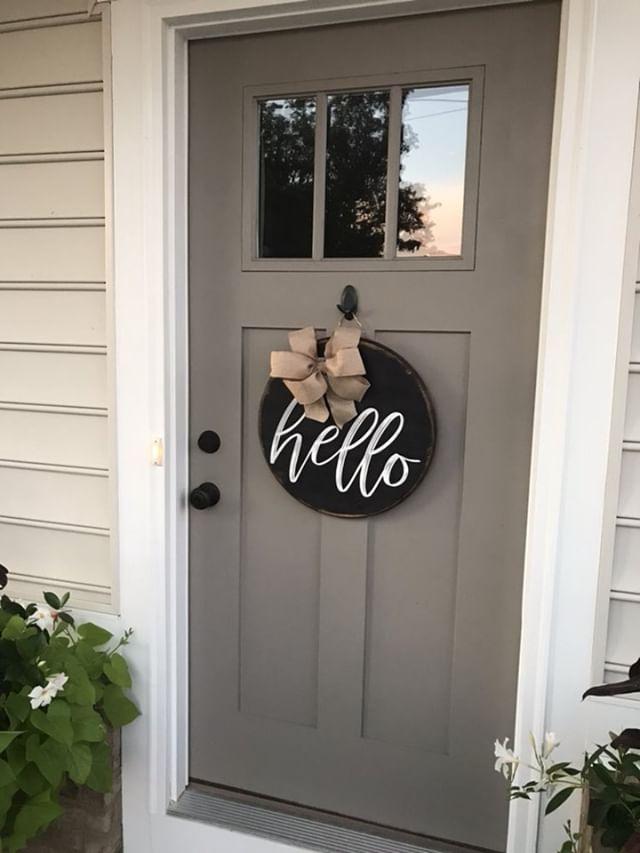 Hello 3D Door Hanger