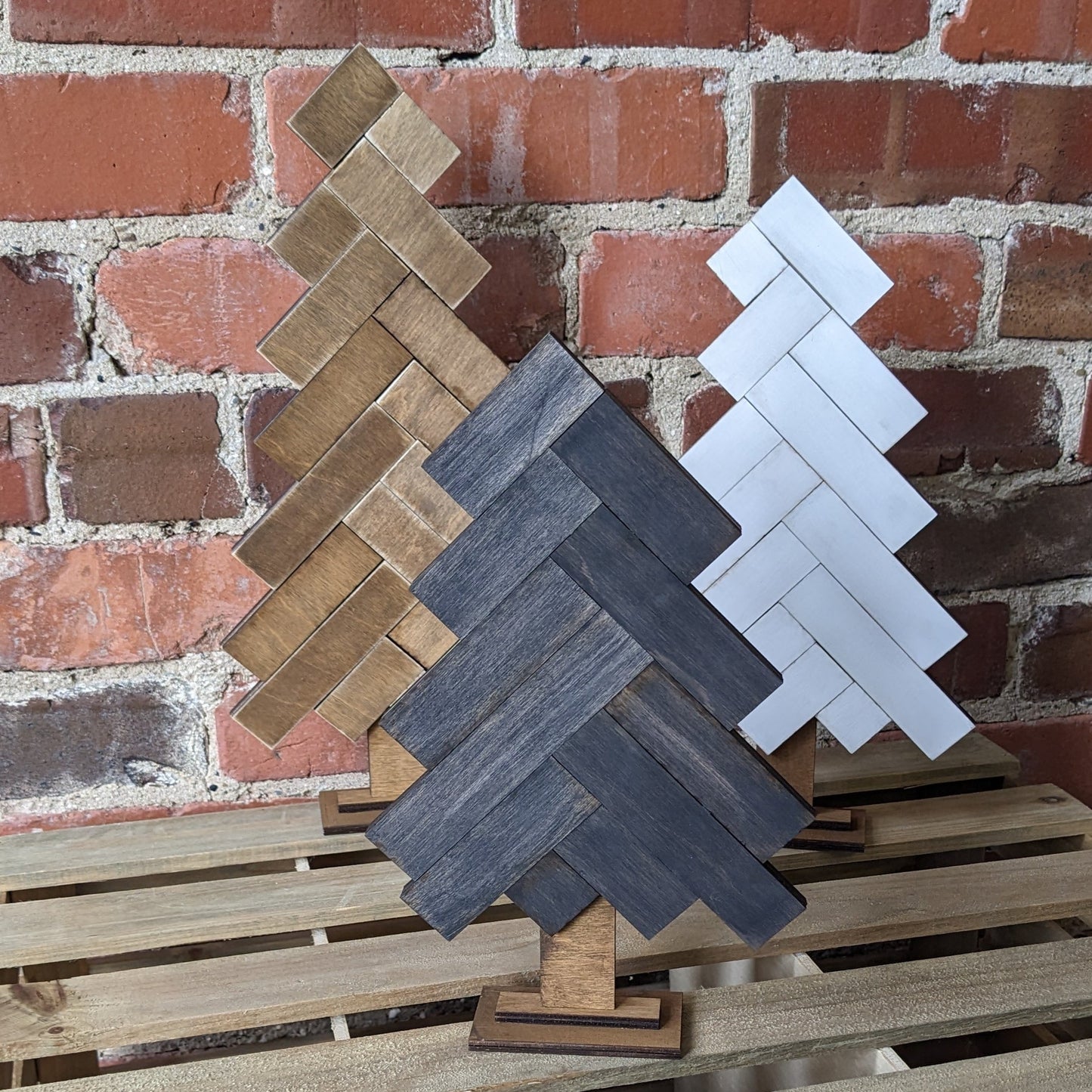 Subway Tile Trees Laser Cut set of 3 (RTS)