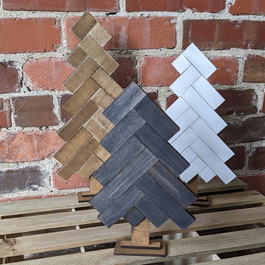 Subway Tile Trees Laser Cut set of 3 (RTS)