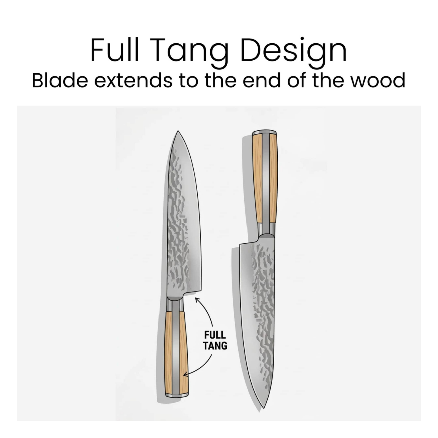 Kitchen Knife Set with Magnetic Block Stand