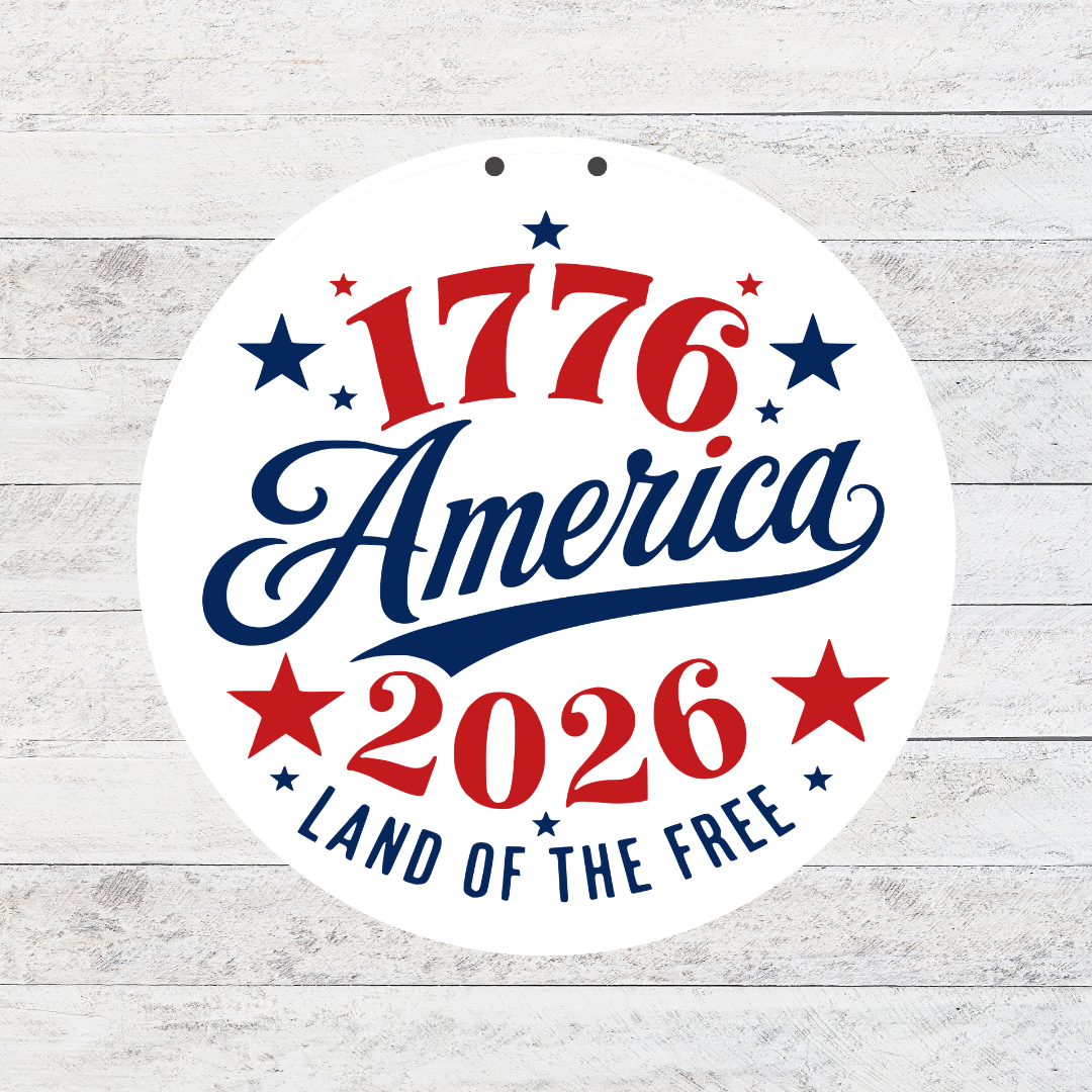 America Land of the Free Door Hanger