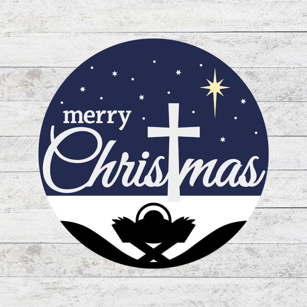 Christmas Cross Door Hanger