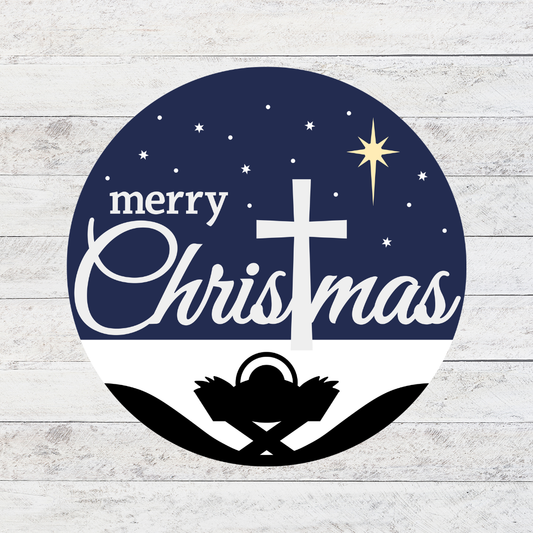 Christmas Cross Door Hanger