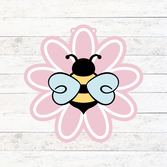 Bee Flower Mini Door Hanger:  K22