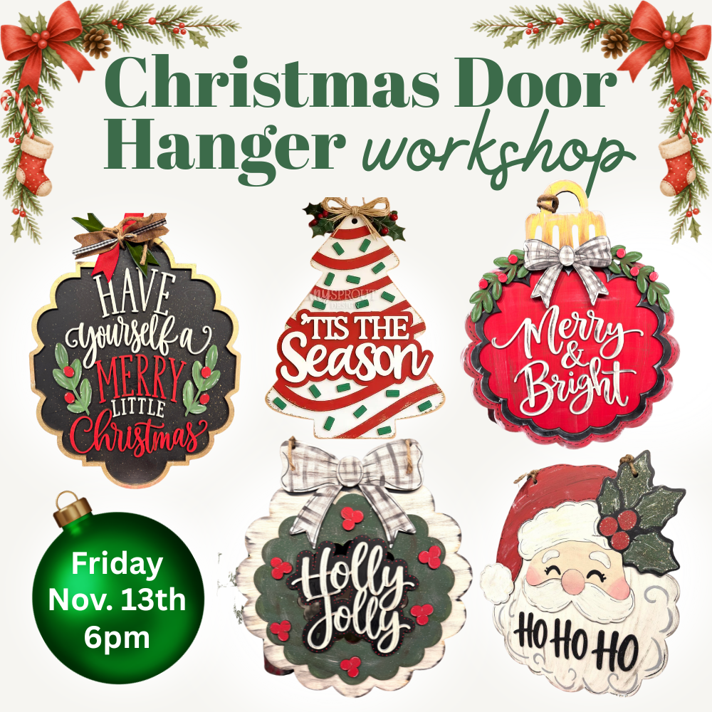 Christmas Door Hanger Workshop | Fri. Nov. 13
