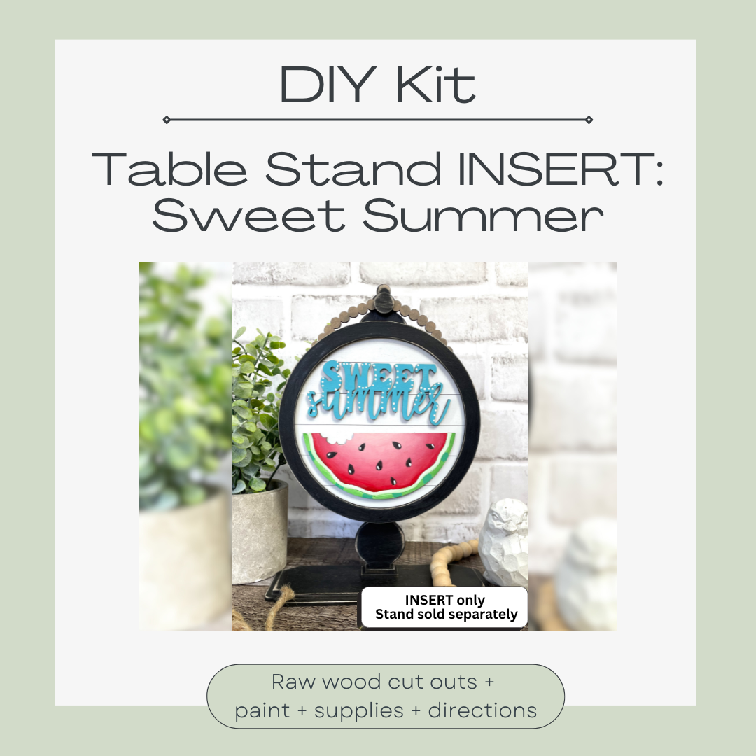 DIY KIT: 'Sweet Summer' INSERT for Interchangeable Stand