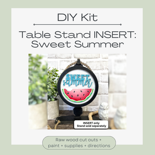 DIY KIT: 'Sweet Summer' INSERT for Interchangeable Stand
