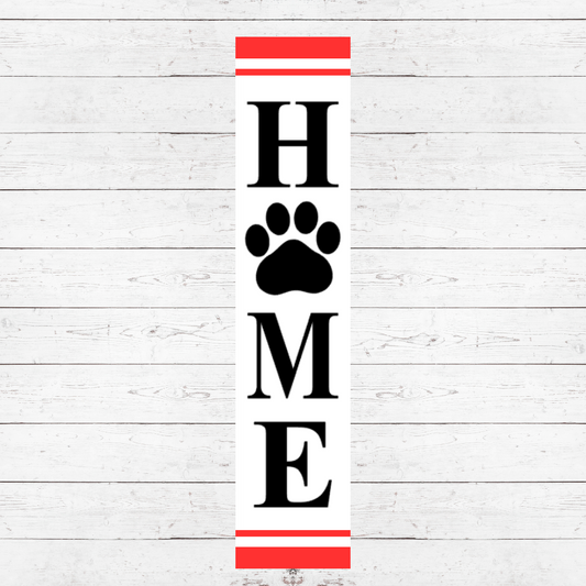 Home paw print Porch Sign PS20