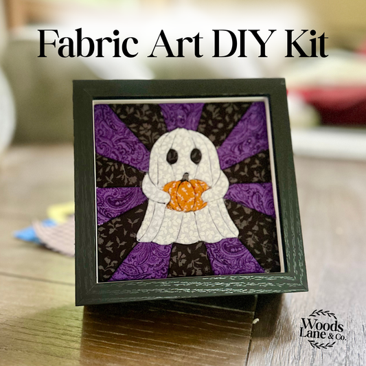 Ghost No-Sew Fabric Art DIY Kit