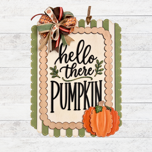 Hello Pumpkin Door Hanger