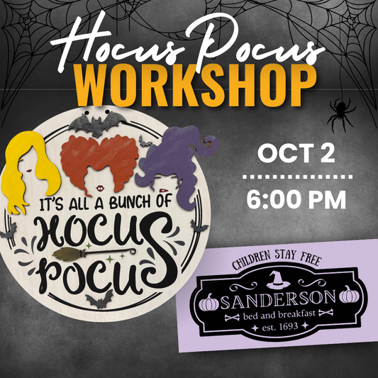 Hocus Pocus Workshop | Thurs. Oct. 2