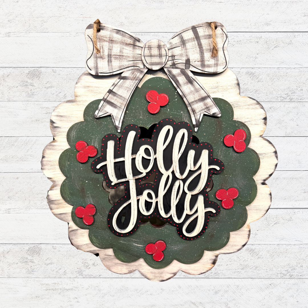 Holly Jolly Door Hanger