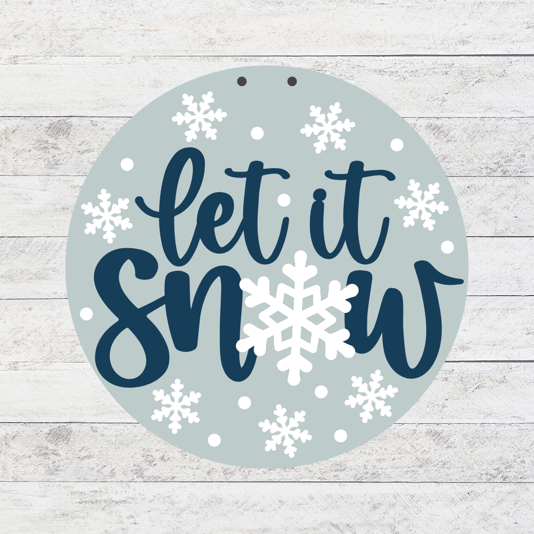 Let it Snow Door Hanger