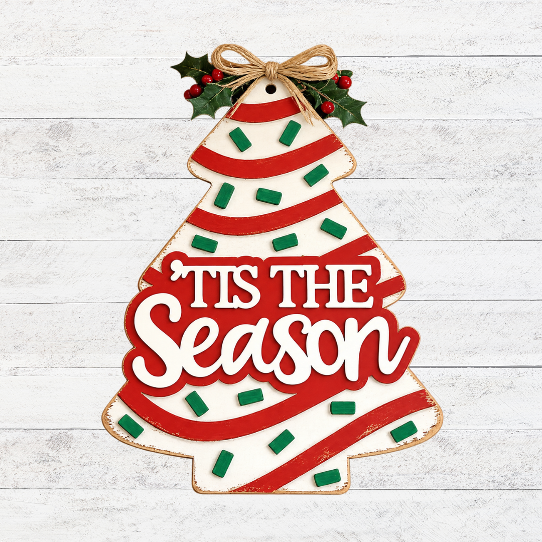 'tis the Season Door Hanger