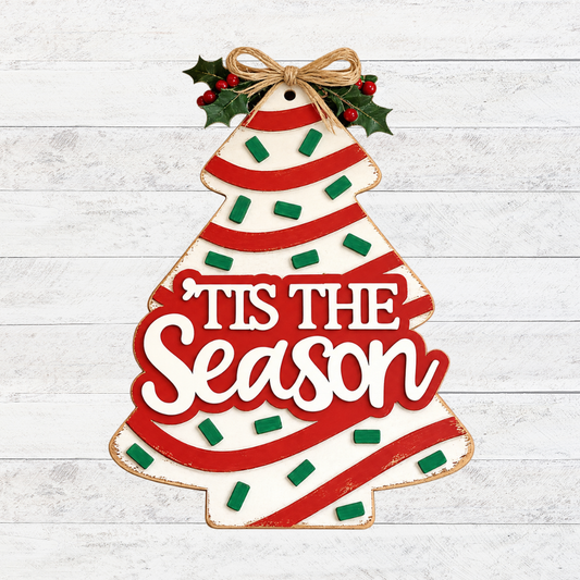 'tis the Season Door Hanger