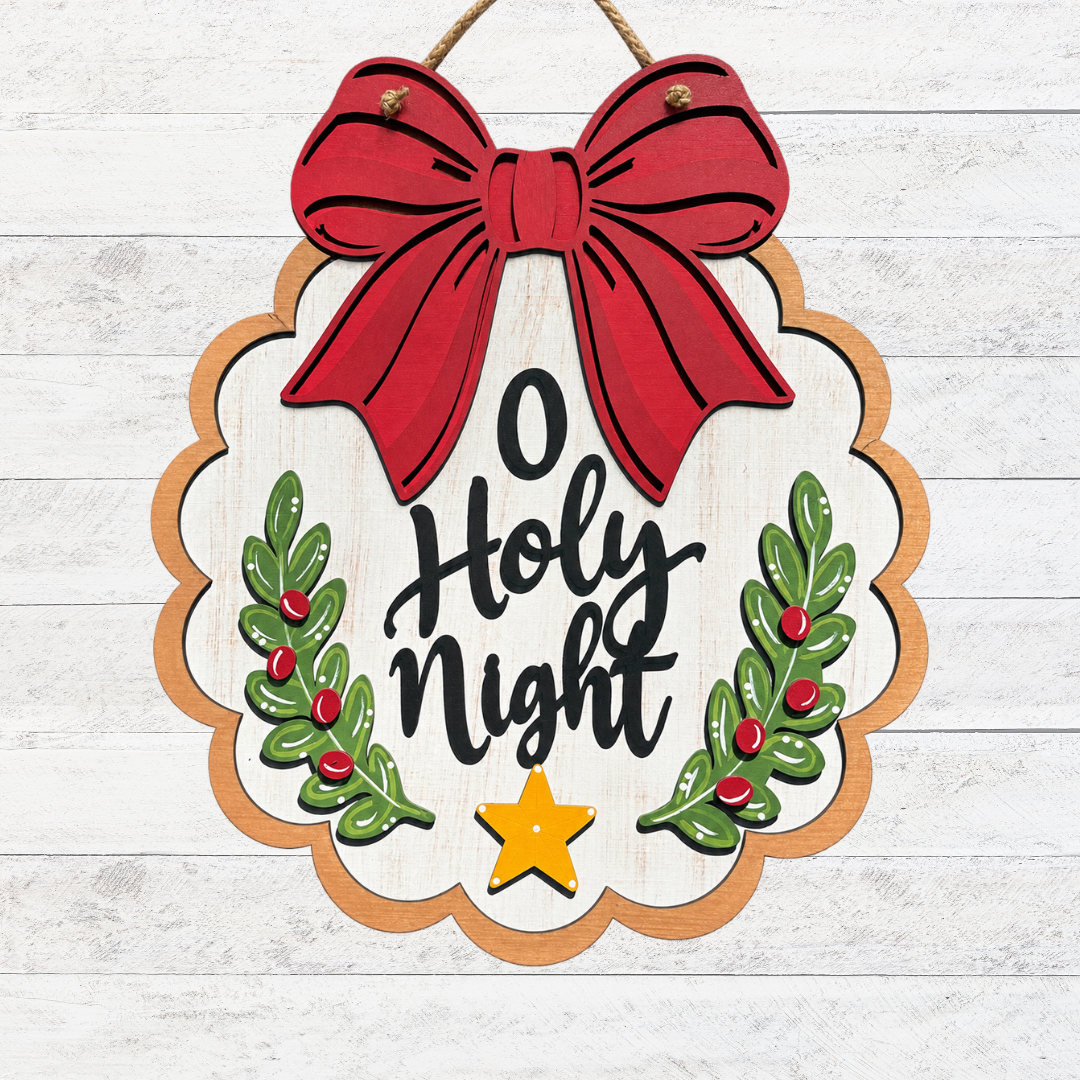 O Holy Night Door Hanger