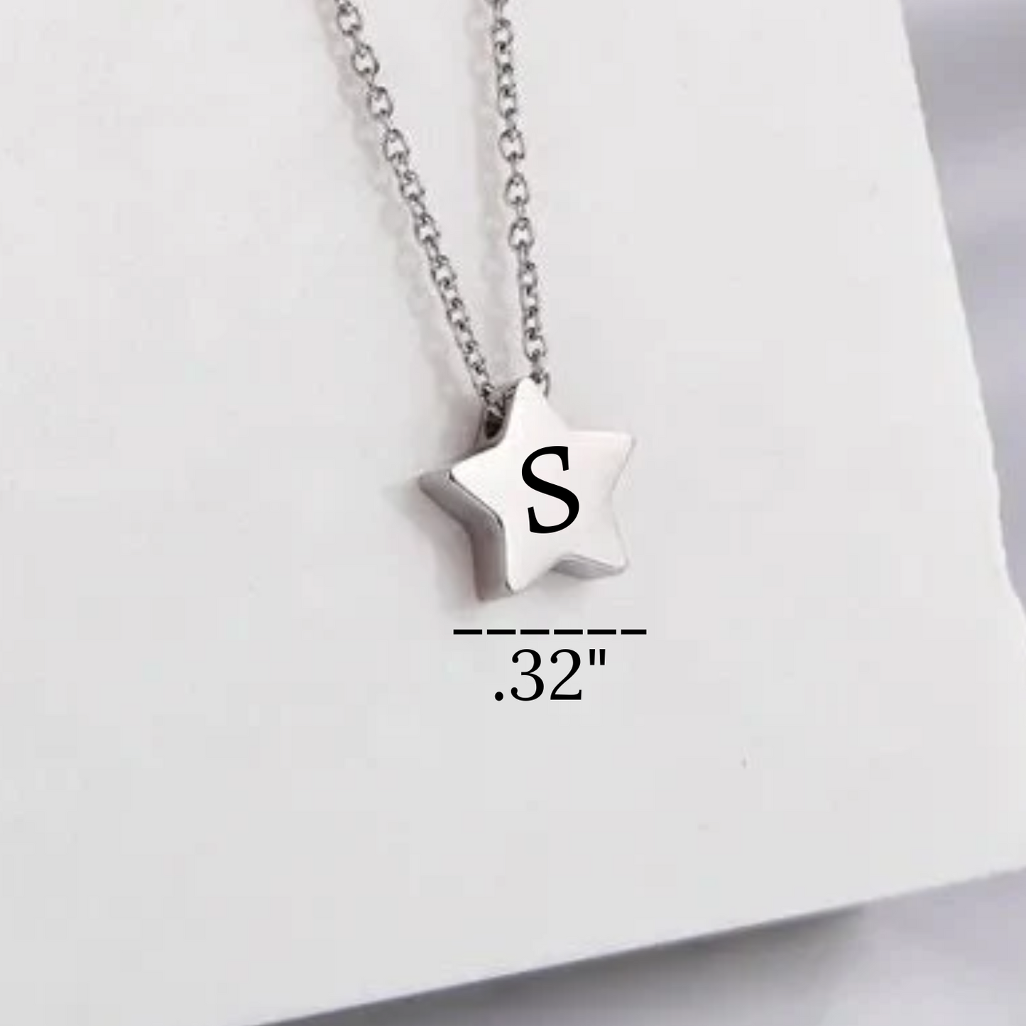 Engraved Star Necklace