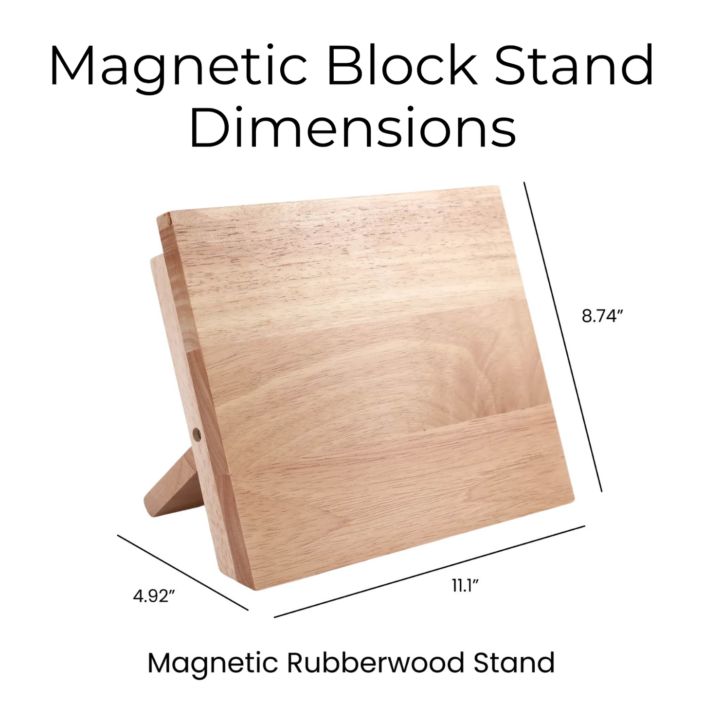 Kitchen Knife Set with Magnetic Block Stand