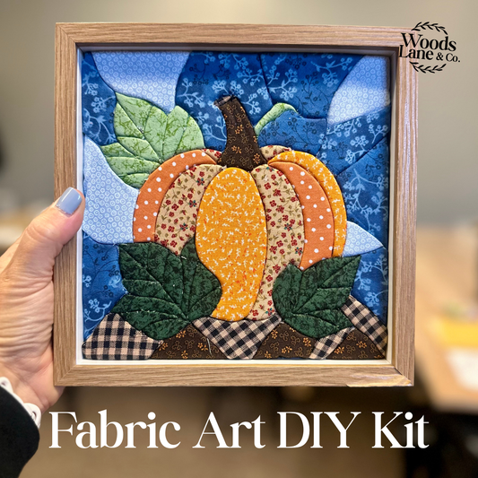 Pumpkin No-Sew Fabric Art DIY Kit