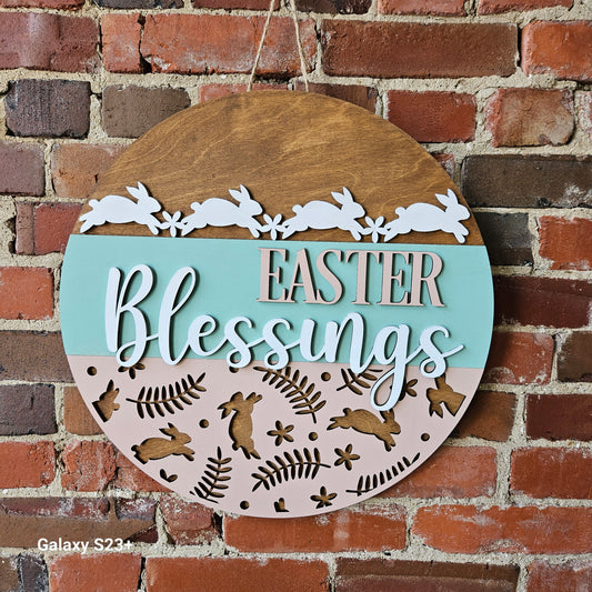 Easter Blessings 3D doorhanger  (RTS)