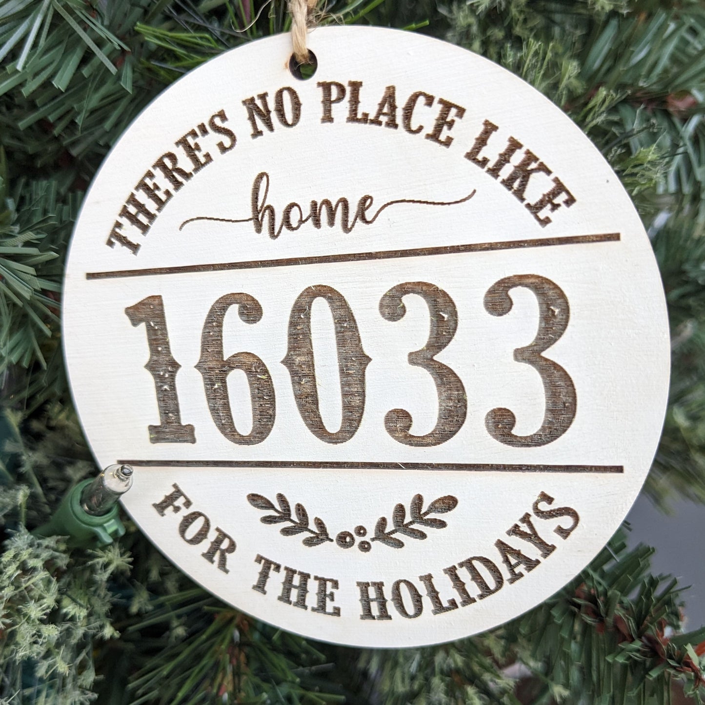 There's No Place Like Home Christmas Ornament (RTS)